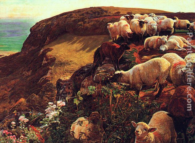 On English Coasts painting - William Holman Hunt On English Coasts art painting